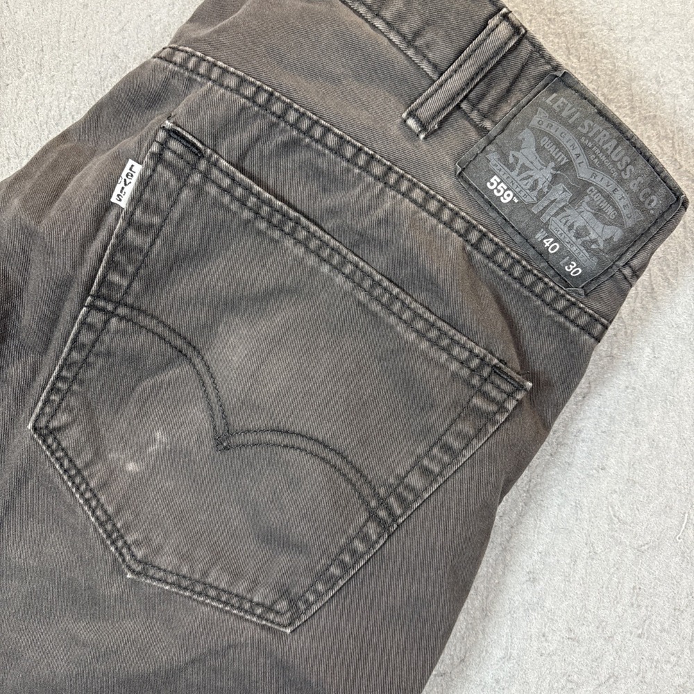 Levi Strauss & Co Men's 559 Relaxed Fit Jeans W40 L30 Charcoal